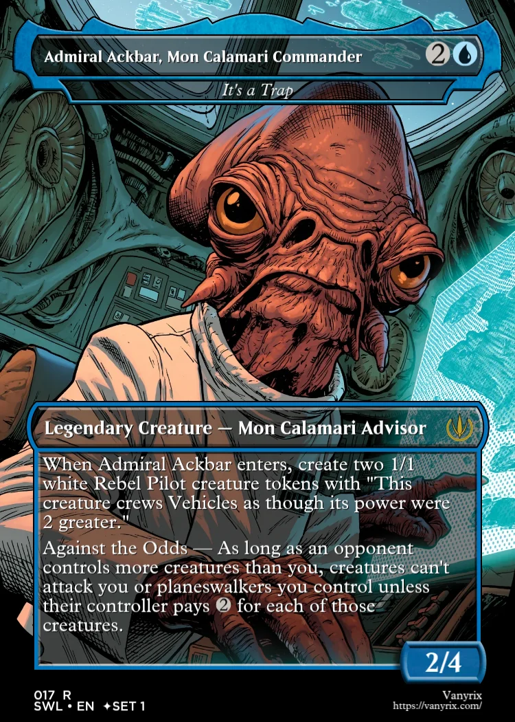 Admiral Ackbar, Mon Calamari Commander