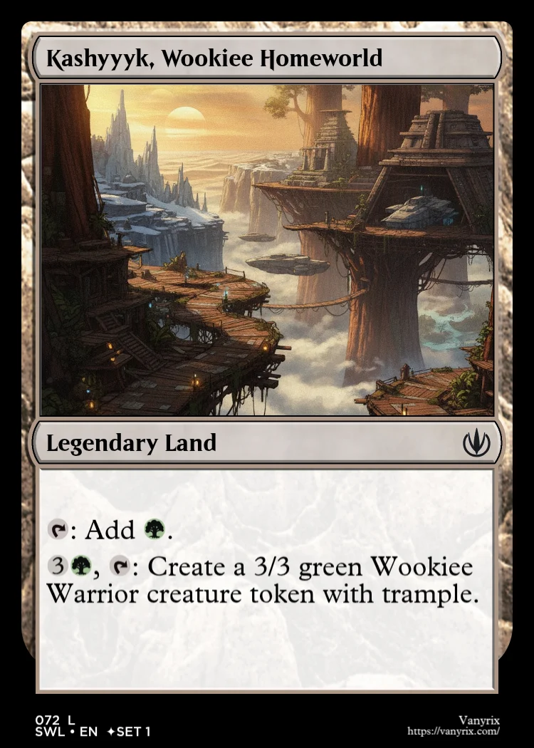 Kashyyyk, Wookiee Homeworld