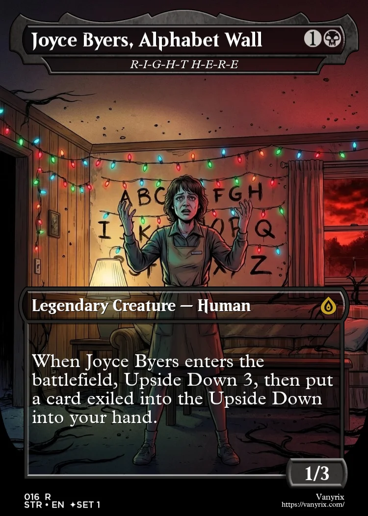 Joyce Byers, Alphabet Wall