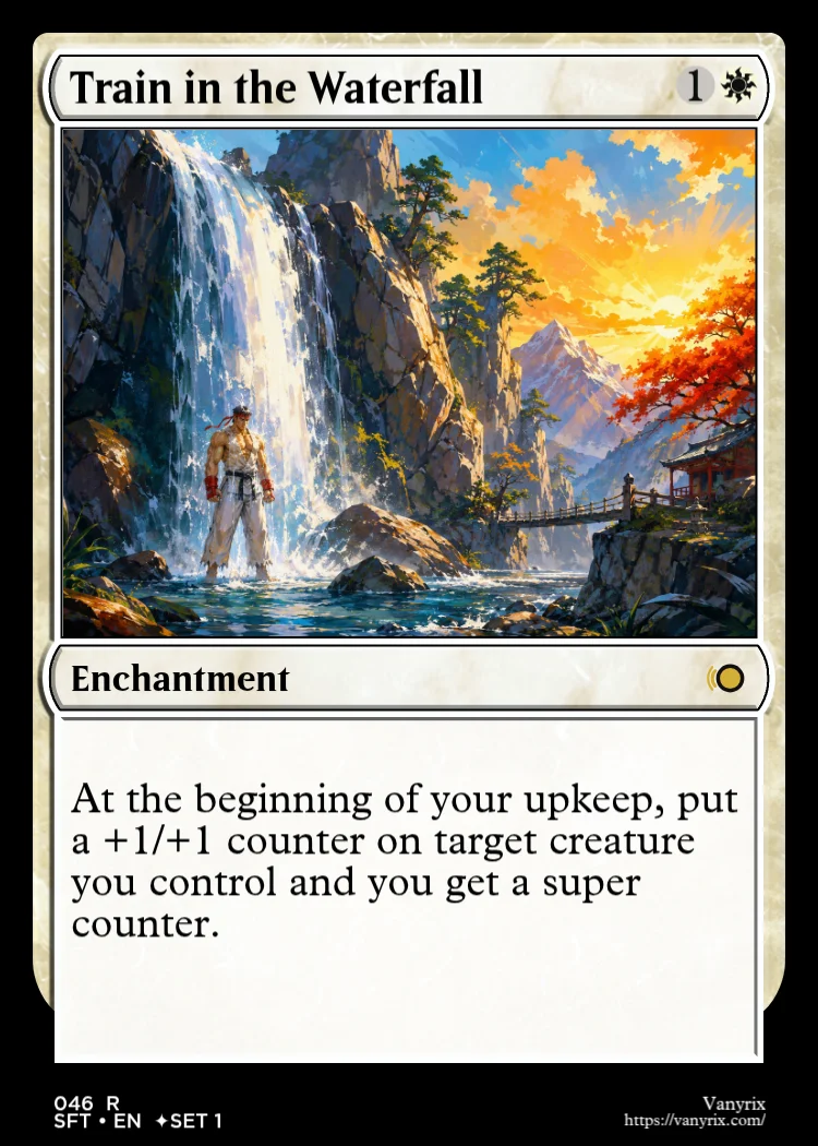 Train in the Waterfall
