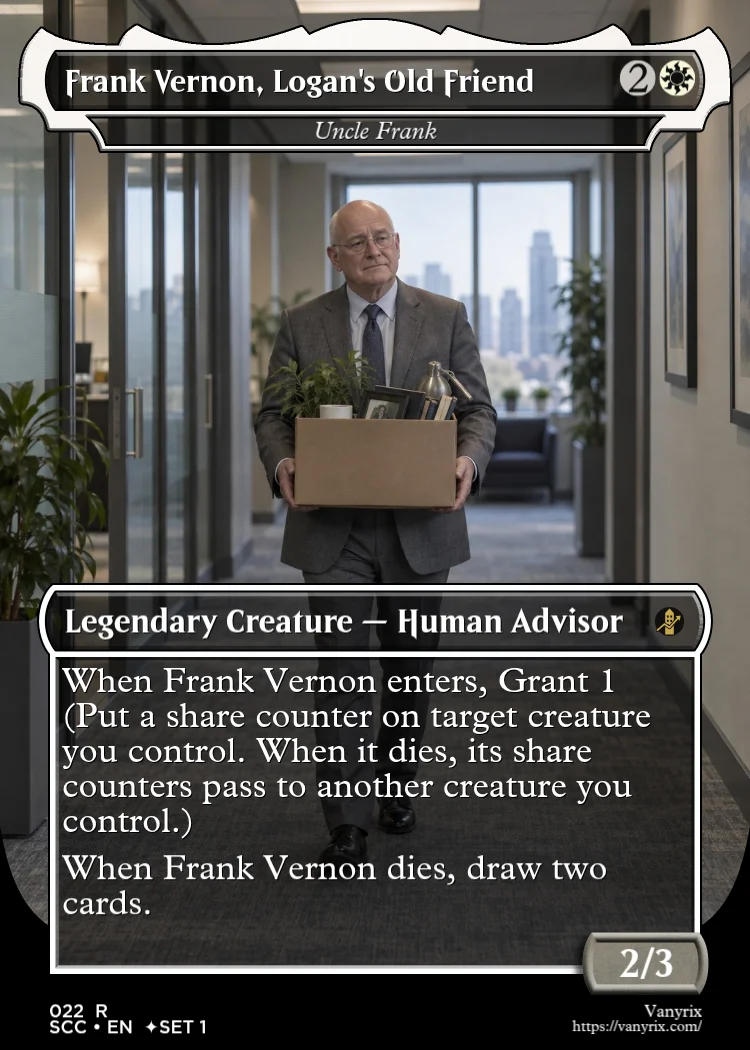 Frank Vernon, Logan's Old Friend