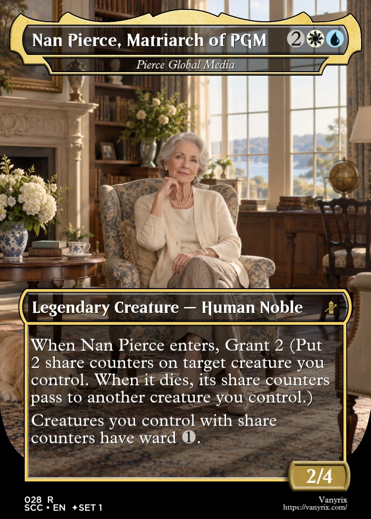Nan Pierce, Matriarch of PGM