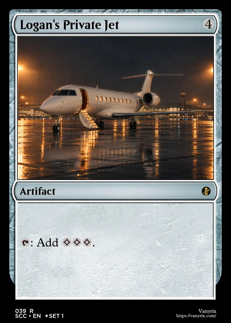 Logan's Private Jet