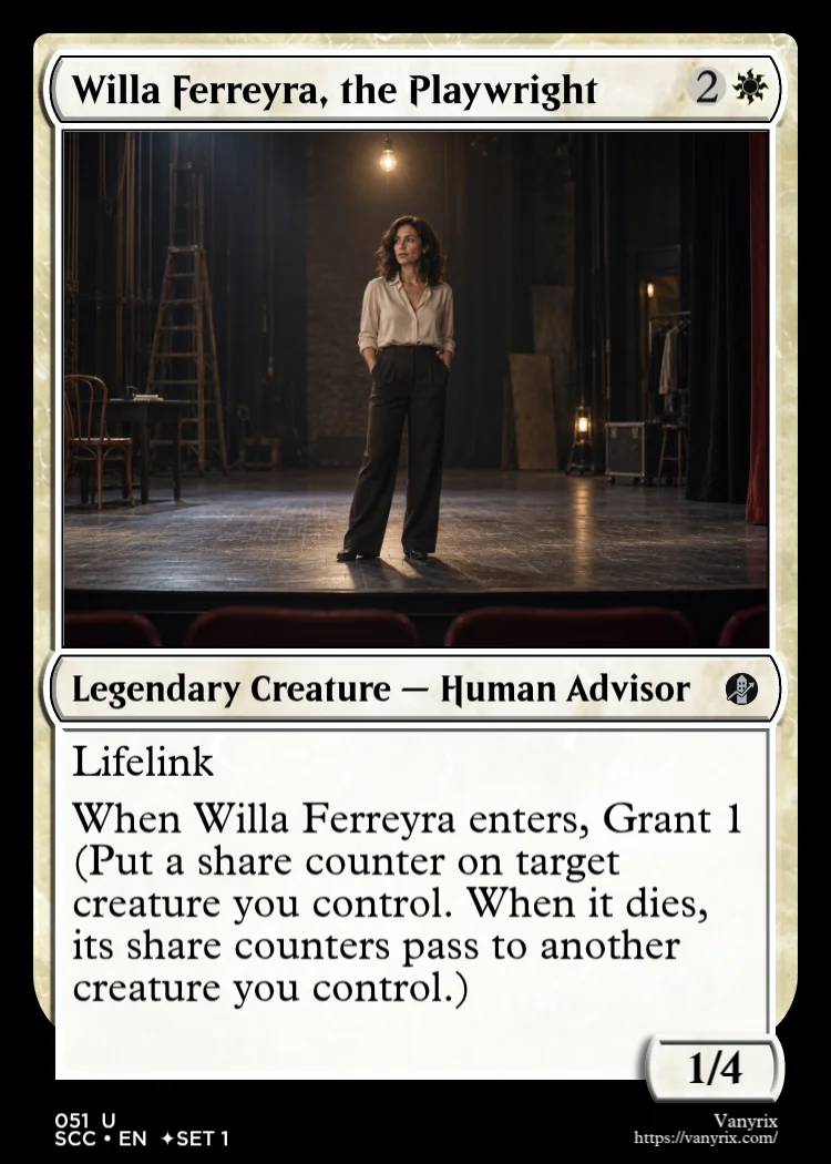 Willa Ferreyra, the Playwright
