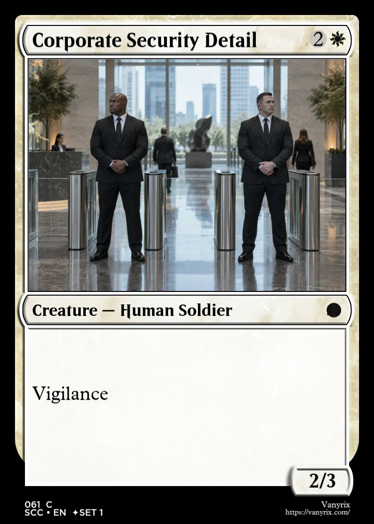 Corporate Security Detail