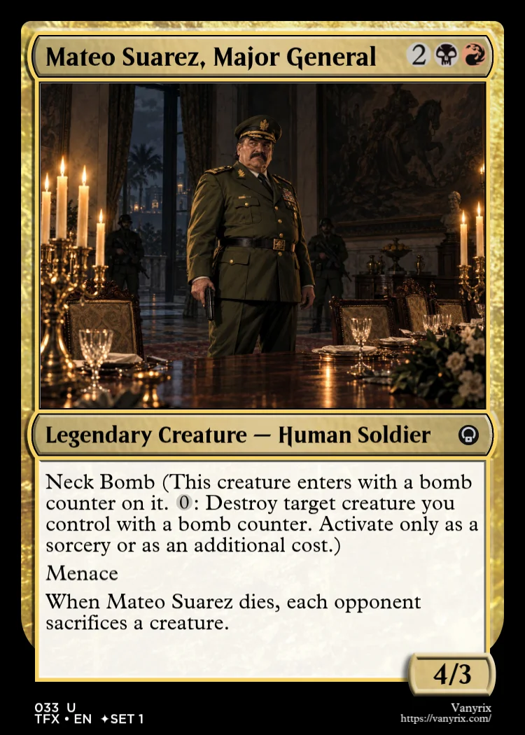 Mateo Suarez, Major General