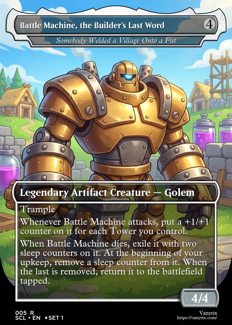 Battle Machine, the Builder's Last Word