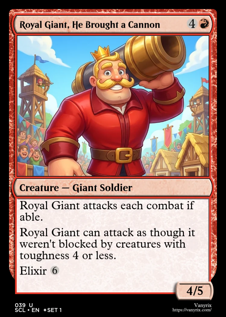 Royal Giant, He Brought a Cannon