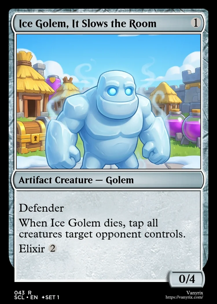 Ice Golem, It Slows the Room
