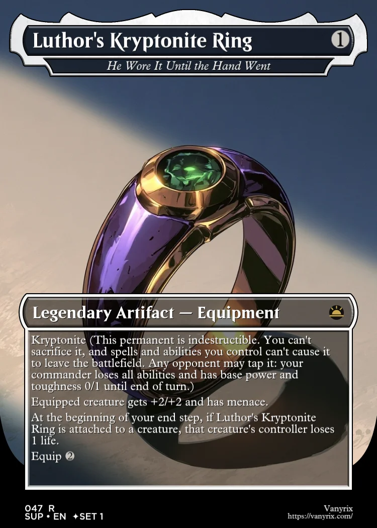 Luthor's Kryptonite Ring
