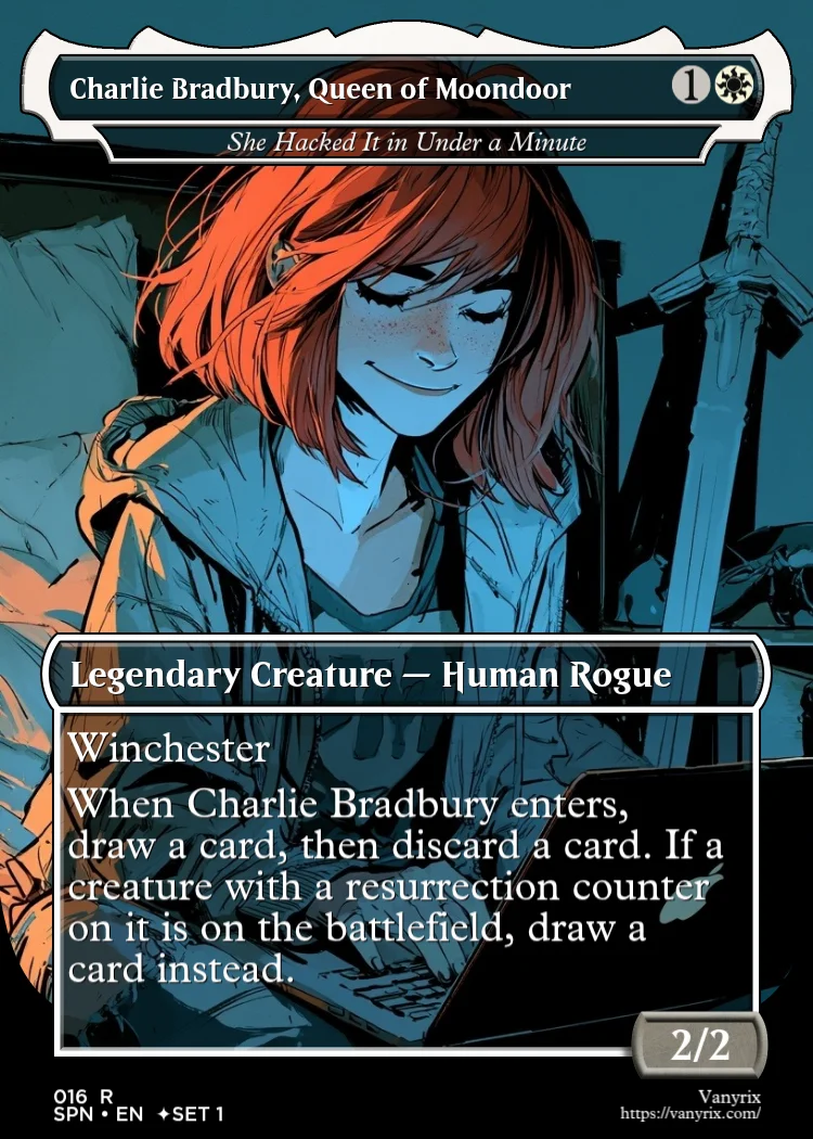 Charlie Bradbury, Queen of Moondoor