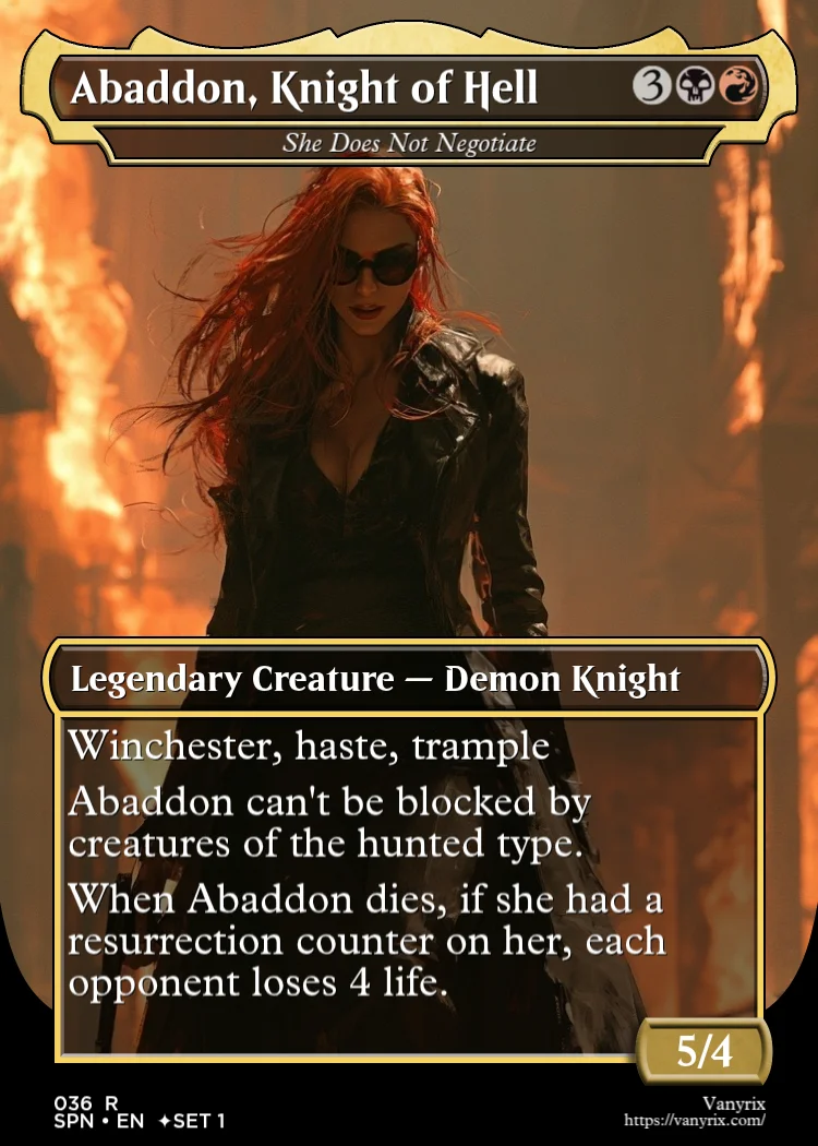 Abaddon, Knight of Hell