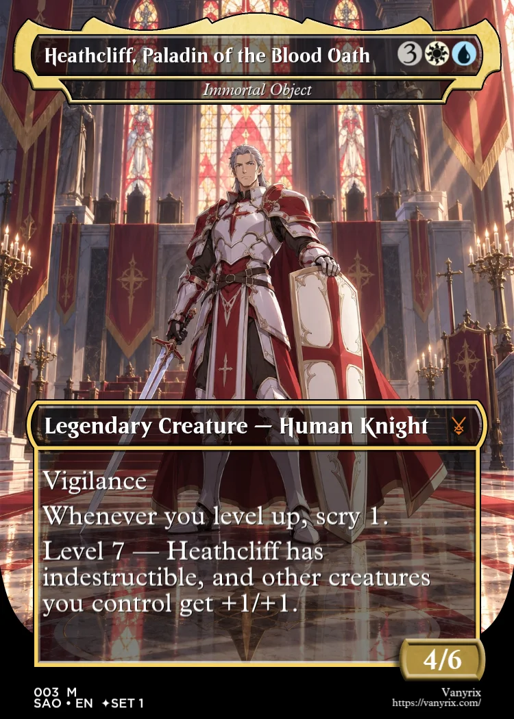 Heathcliff, Paladin of the Blood Oath