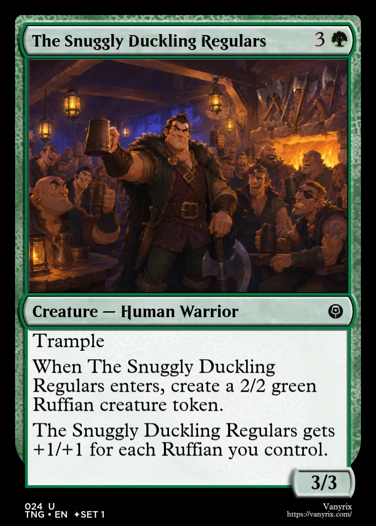 The Snuggly Duckling Regulars