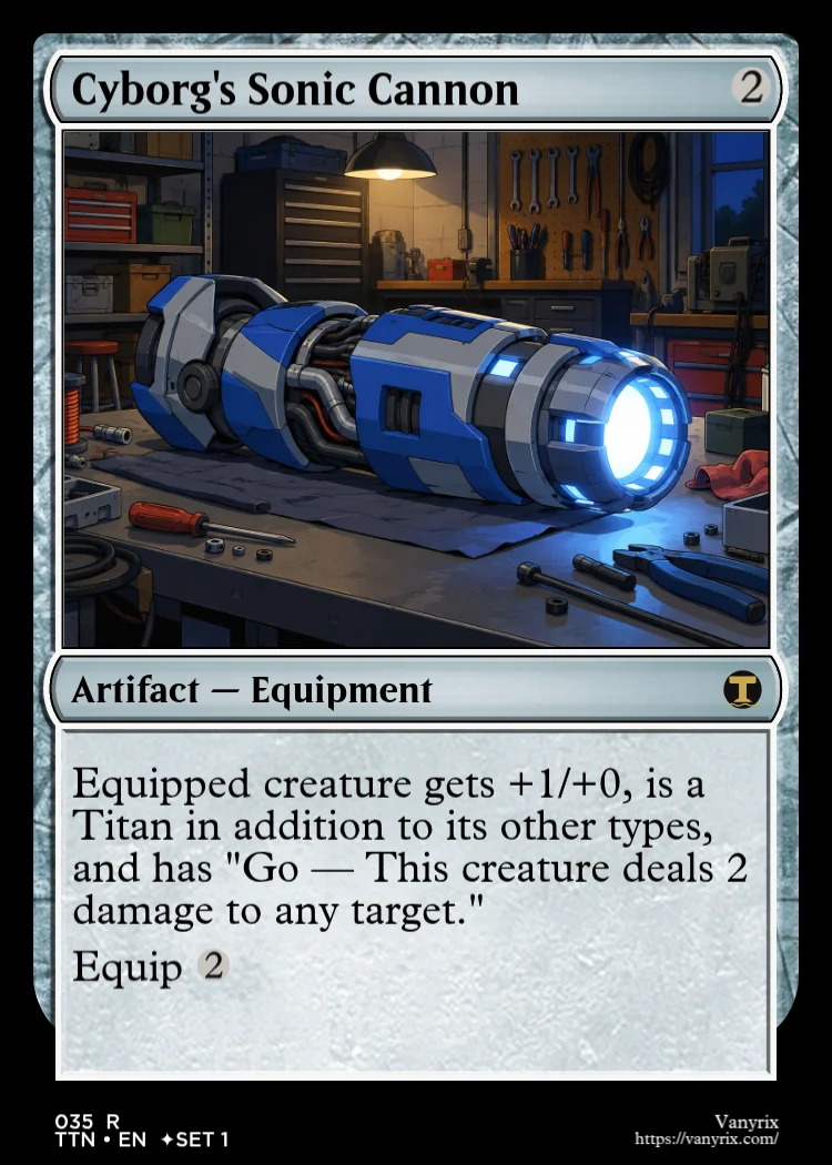 Cyborg's Sonic Cannon