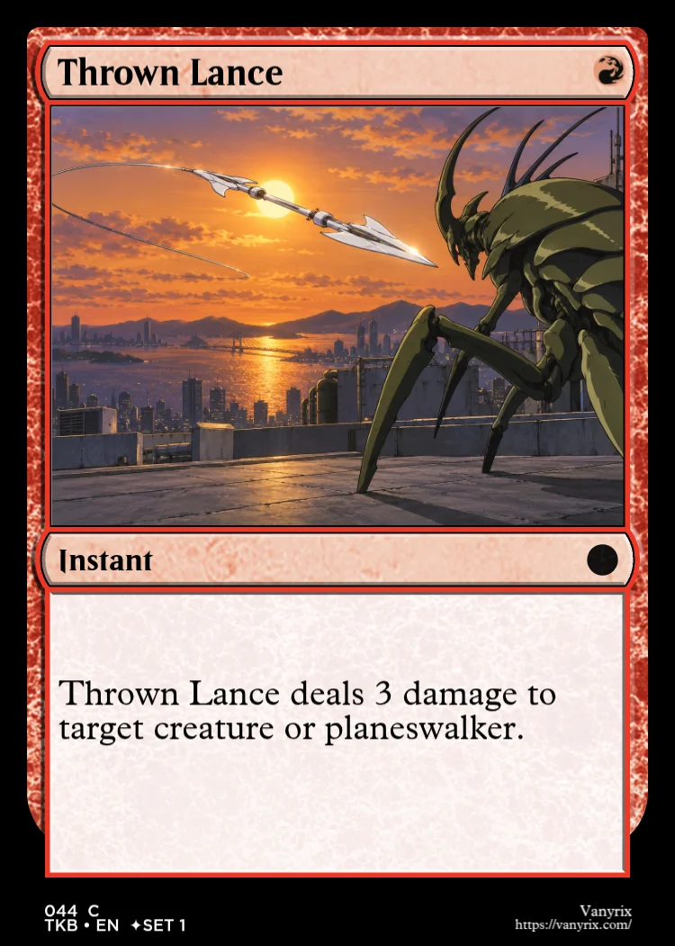 Thrown Lance
