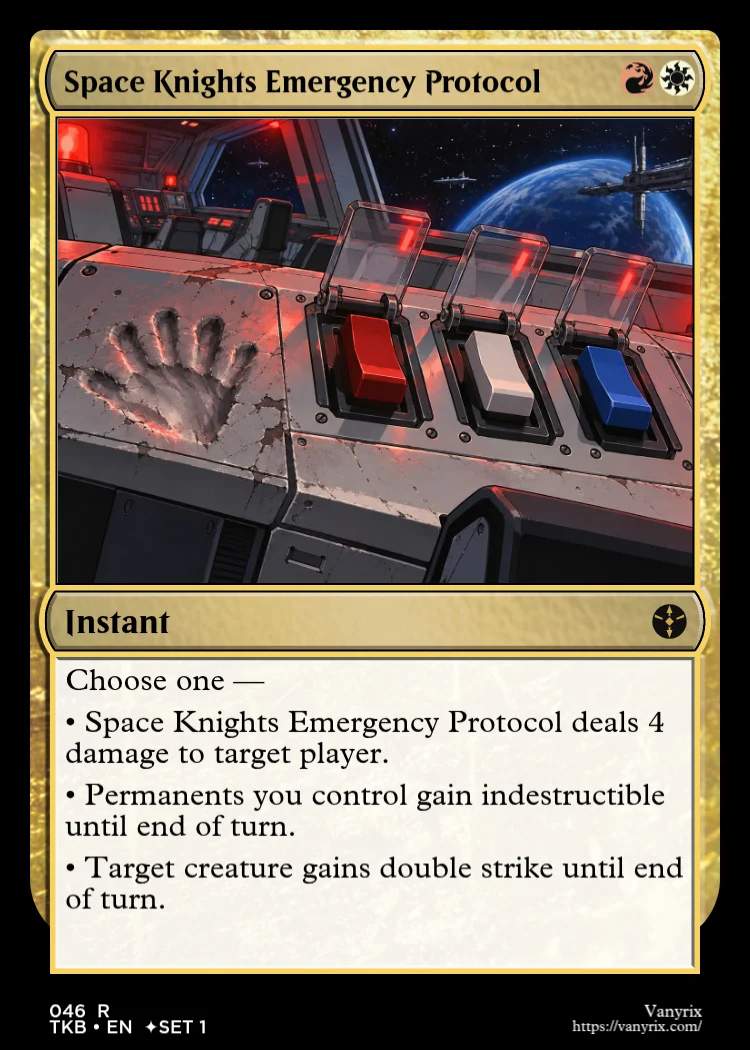 Space Knights Emergency Protocol