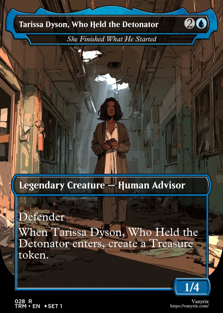 Tarissa Dyson, Who Held the Detonator