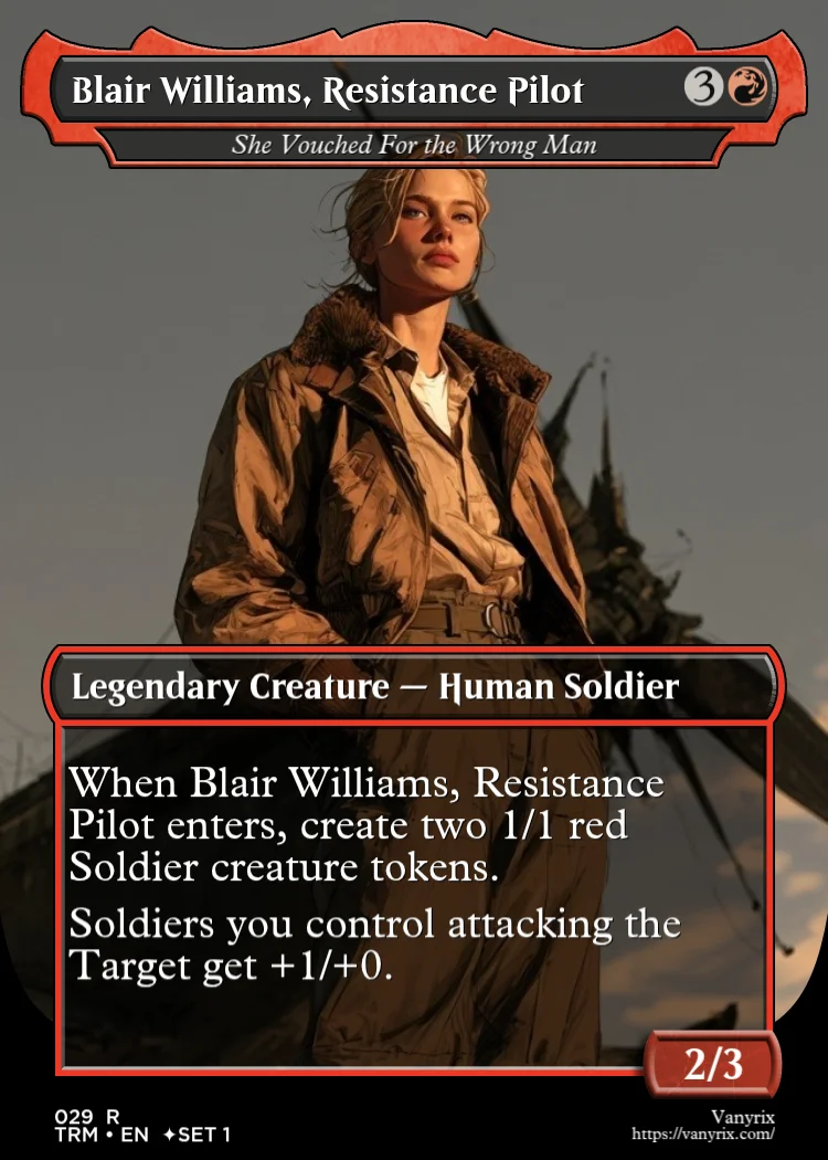 Blair Williams, Resistance Pilot