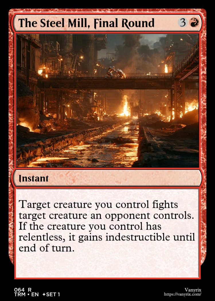 The Steel Mill, Final Round