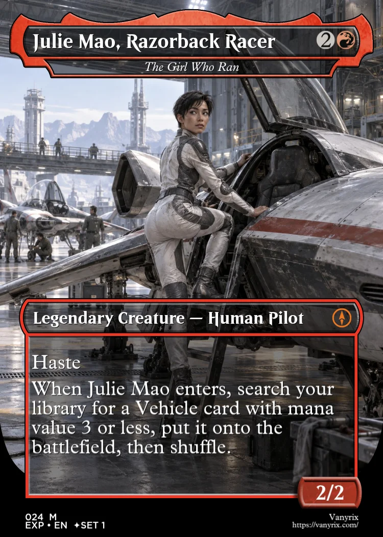 Julie Mao, Razorback Racer