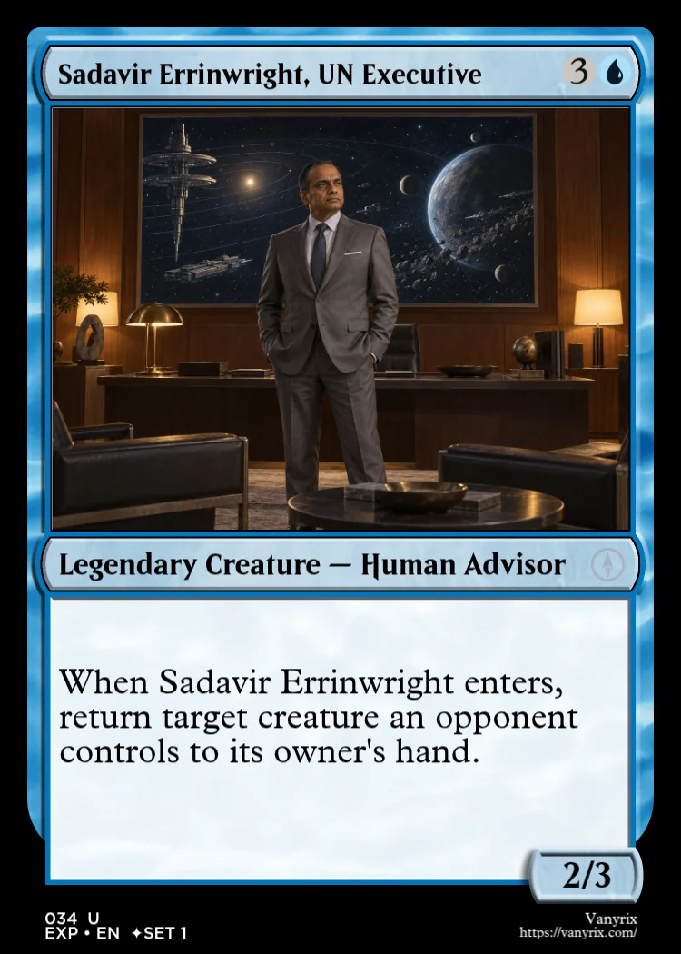Sadavir Errinwright, UN Executive