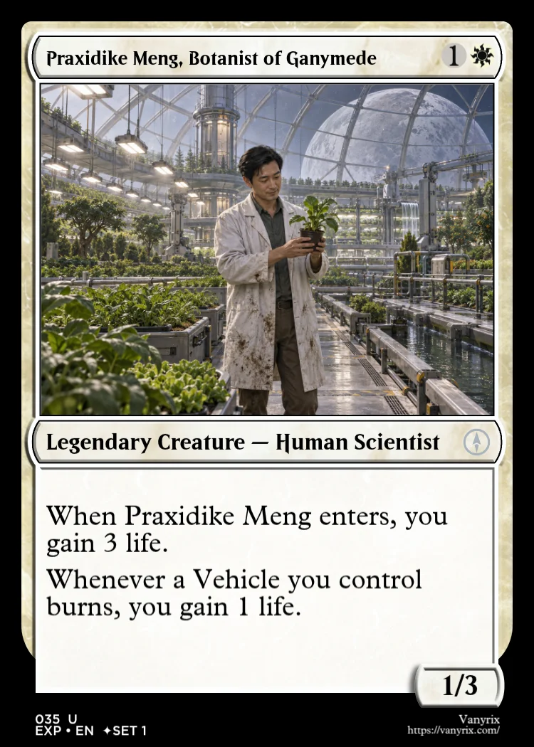 Praxidike Meng, Botanist of Ganymede
