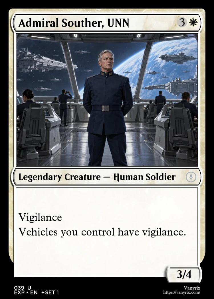 Admiral Souther, UNN