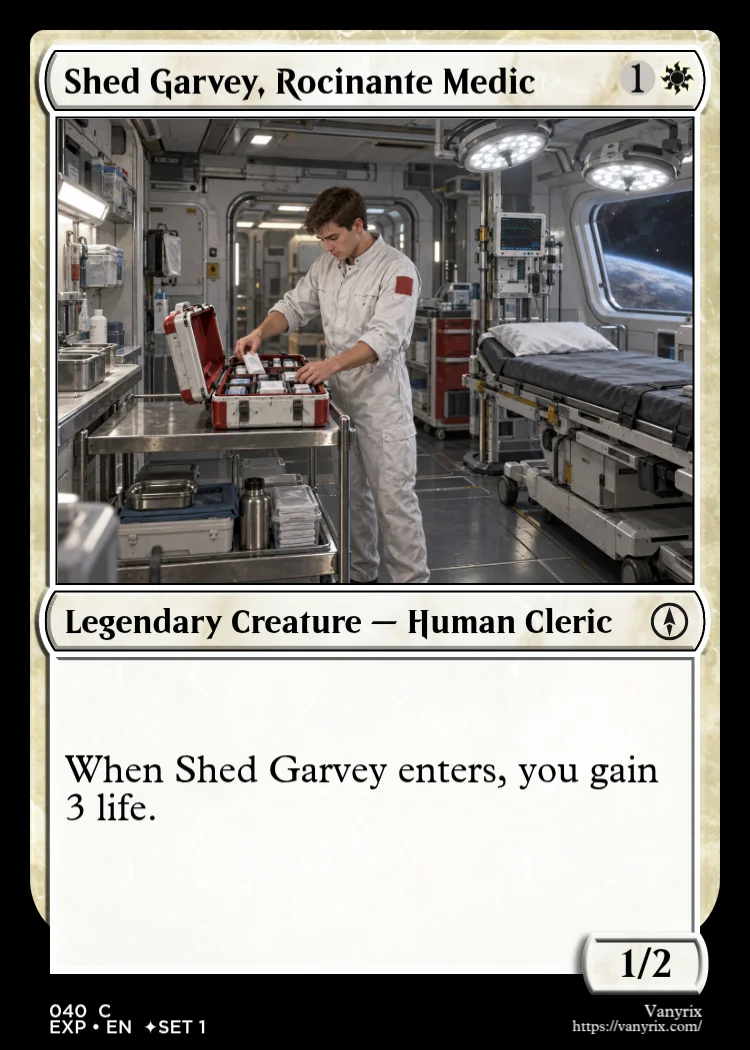 Shed Garvey, Rocinante Medic