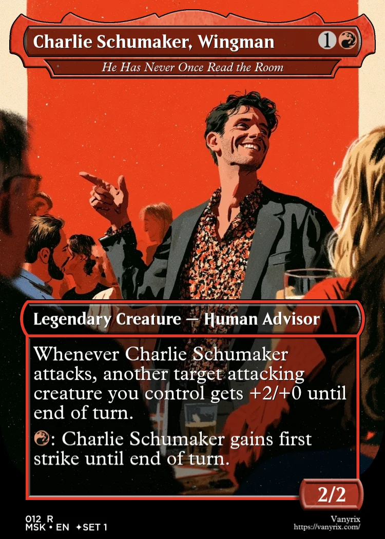 Charlie Schumaker, Wingman