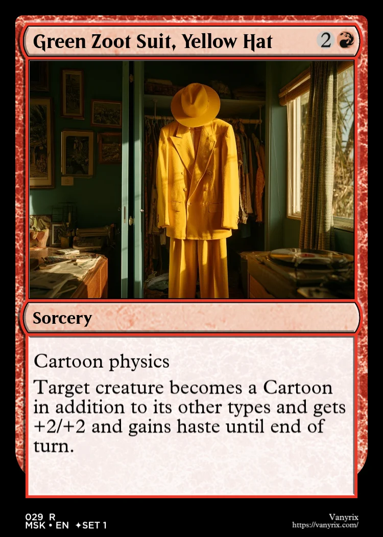 Green Zoot Suit, Yellow Hat