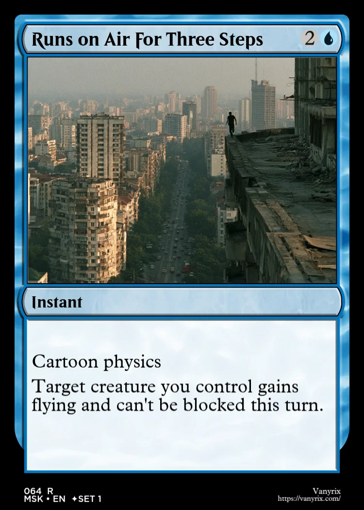Runs on Air For Three Steps