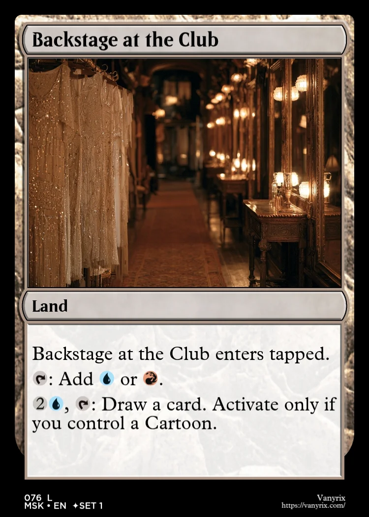 Backstage at the Club