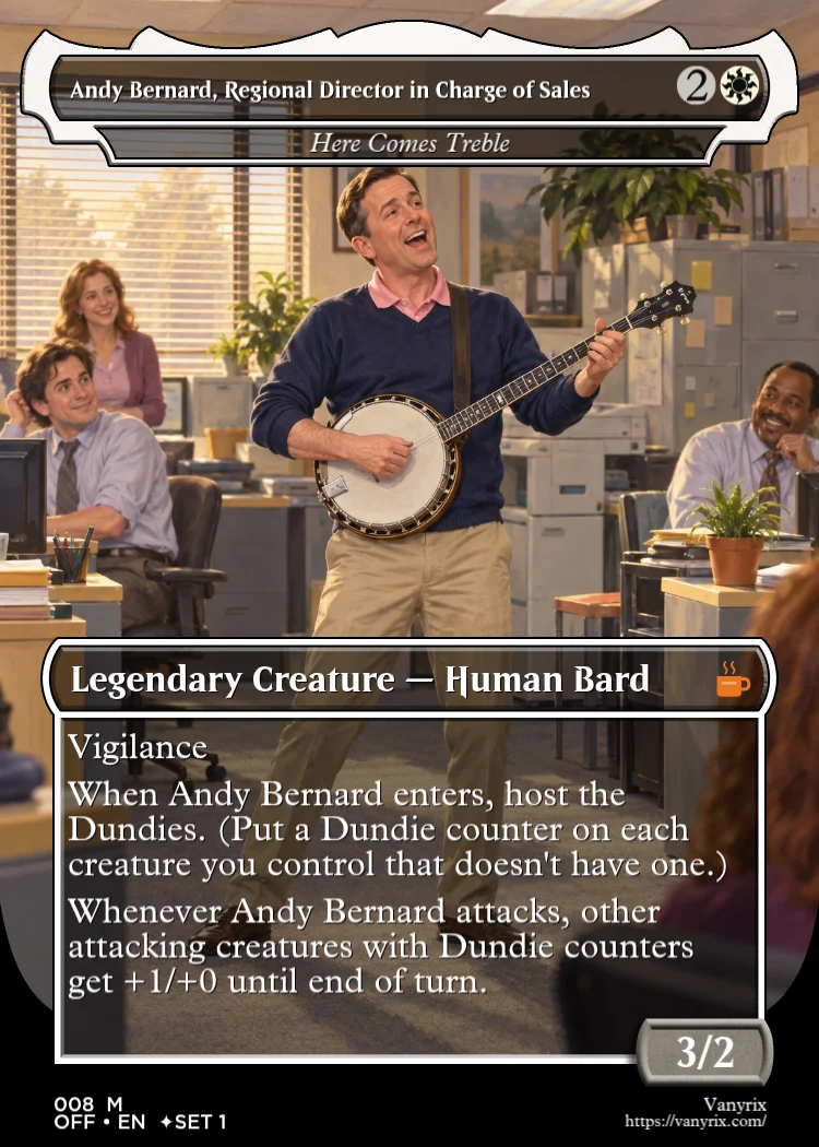 Andy Bernard, Regional Director in Charge of Sales