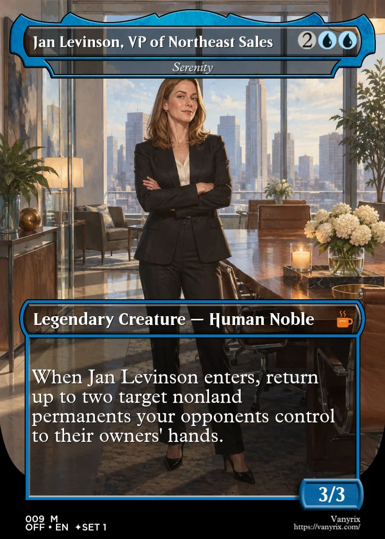 Jan Levinson, VP of Northeast Sales