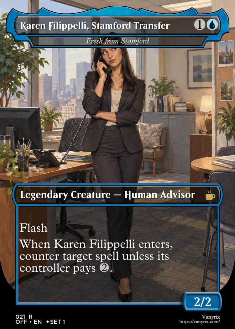 Karen Filippelli, Stamford Transfer