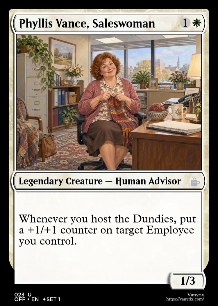 Phyllis Vance, Saleswoman