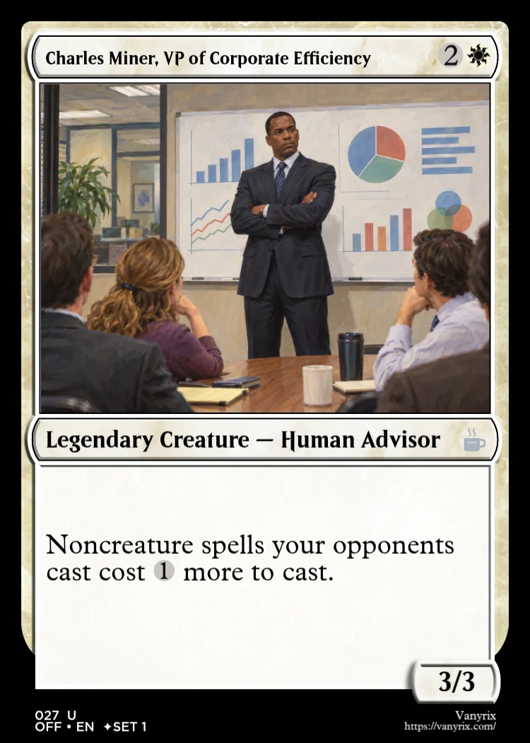 Charles Miner, VP of Corporate Efficiency