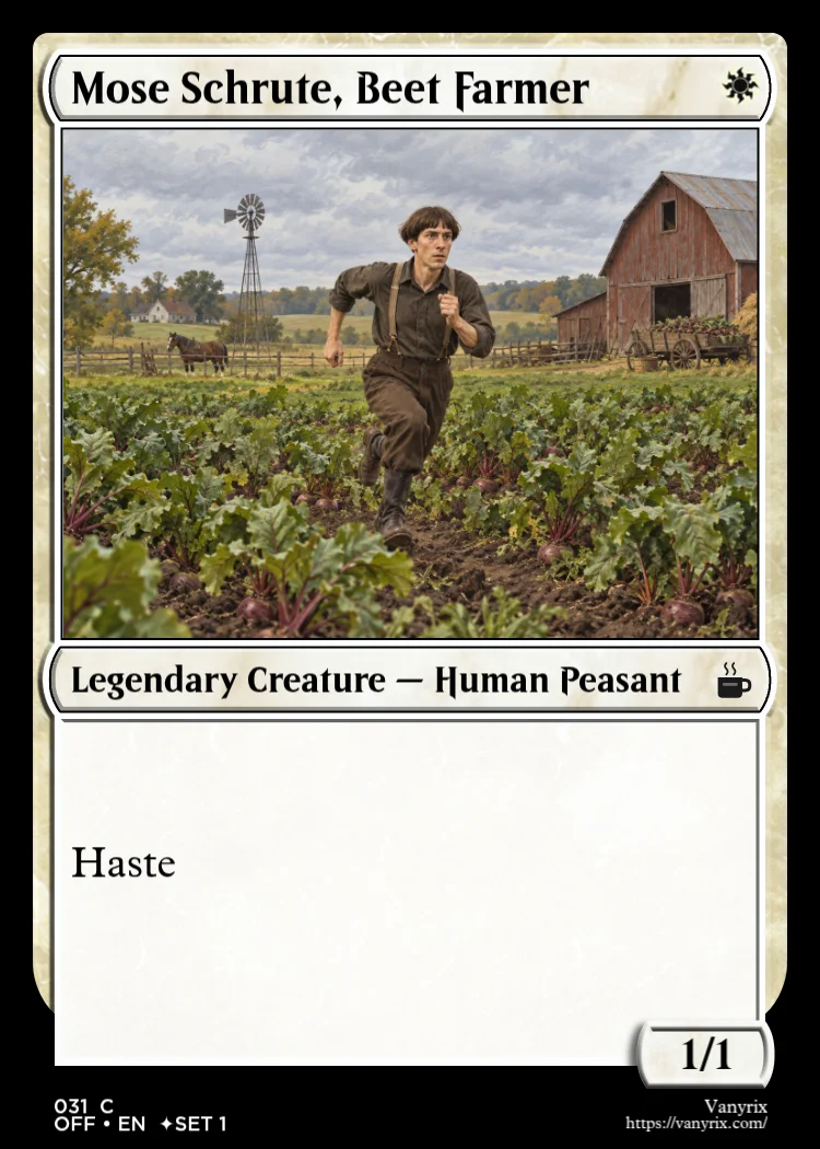 Mose Schrute, Beet Farmer