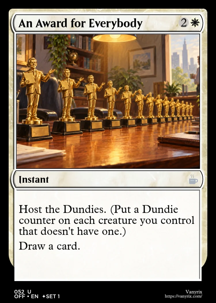 An Award for Everybody