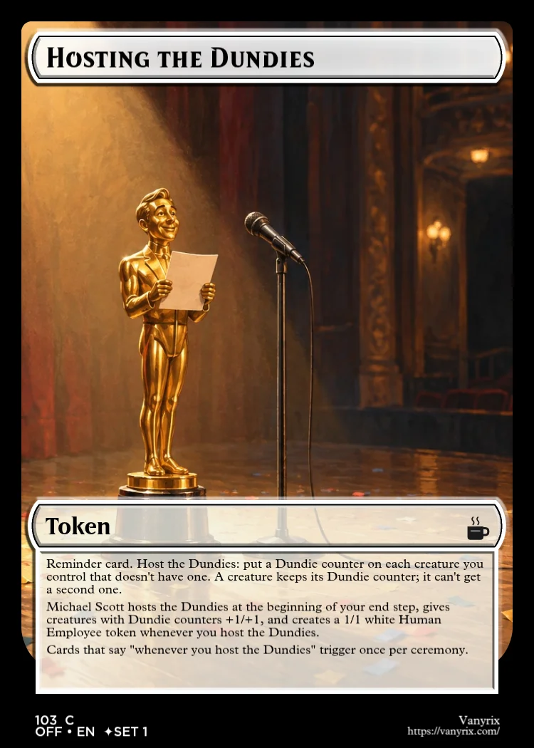 Hosting the Dundies