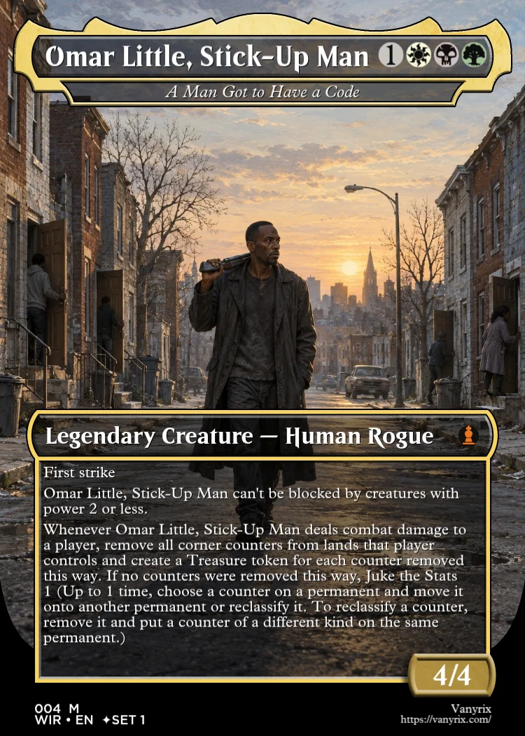 Omar Little, Stick-Up Man