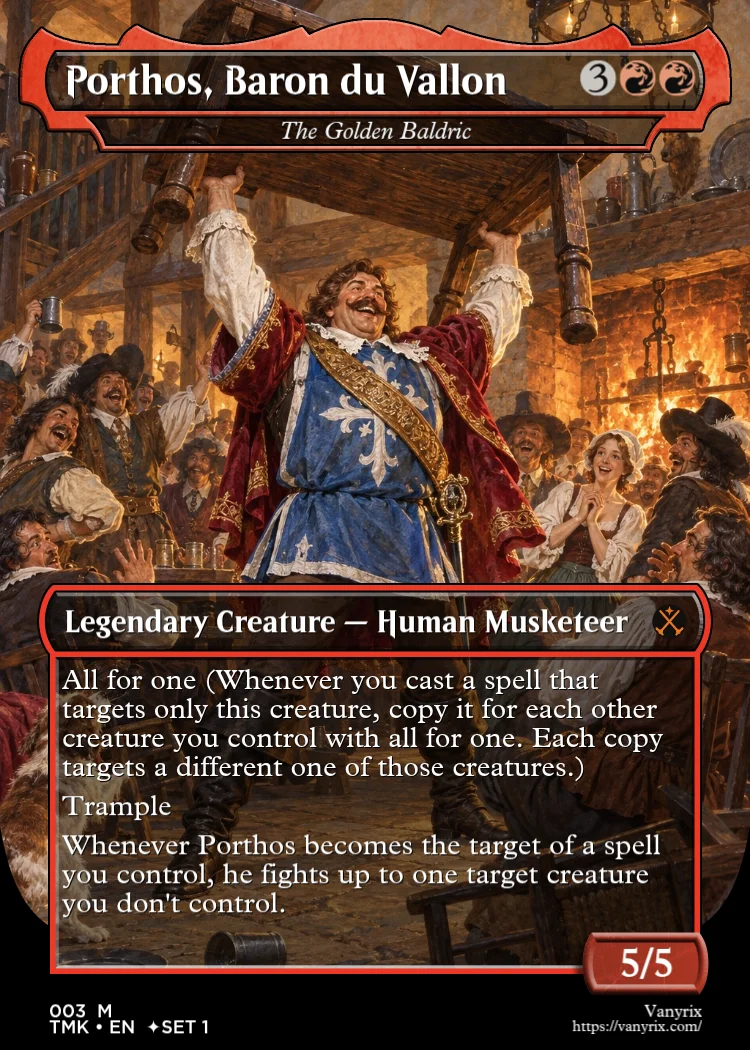 Porthos, Baron du Vallon
