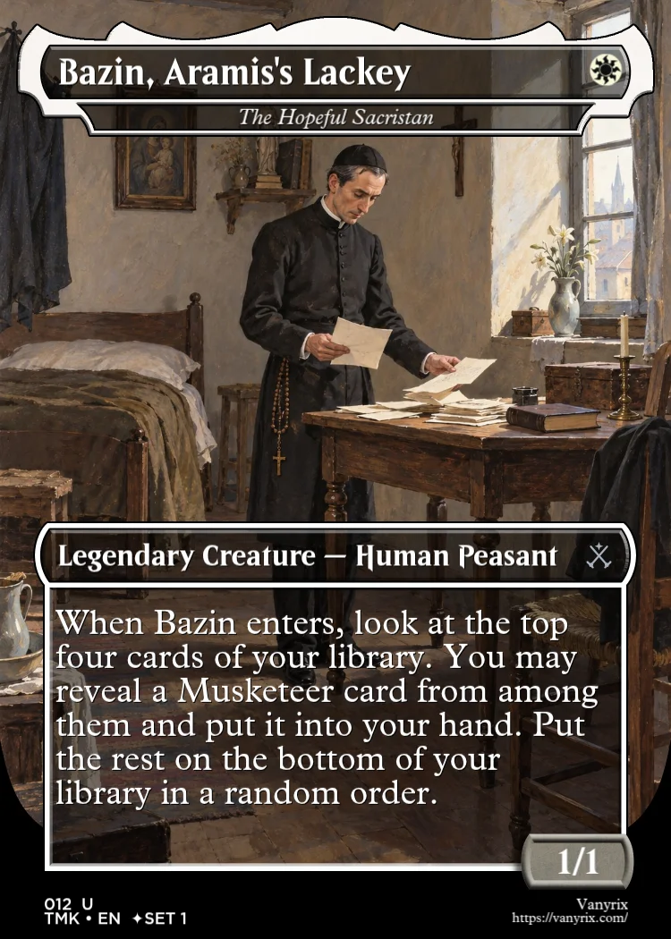 Bazin, Aramis's Lackey