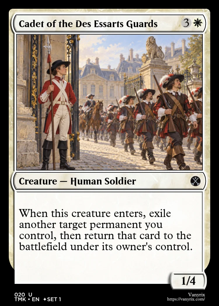 Cadet of the Des Essarts Guards
