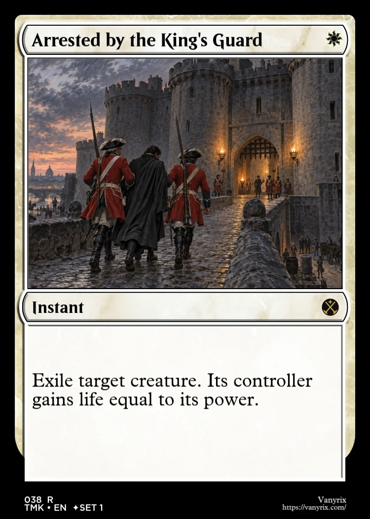 Arrested by the King's Guard