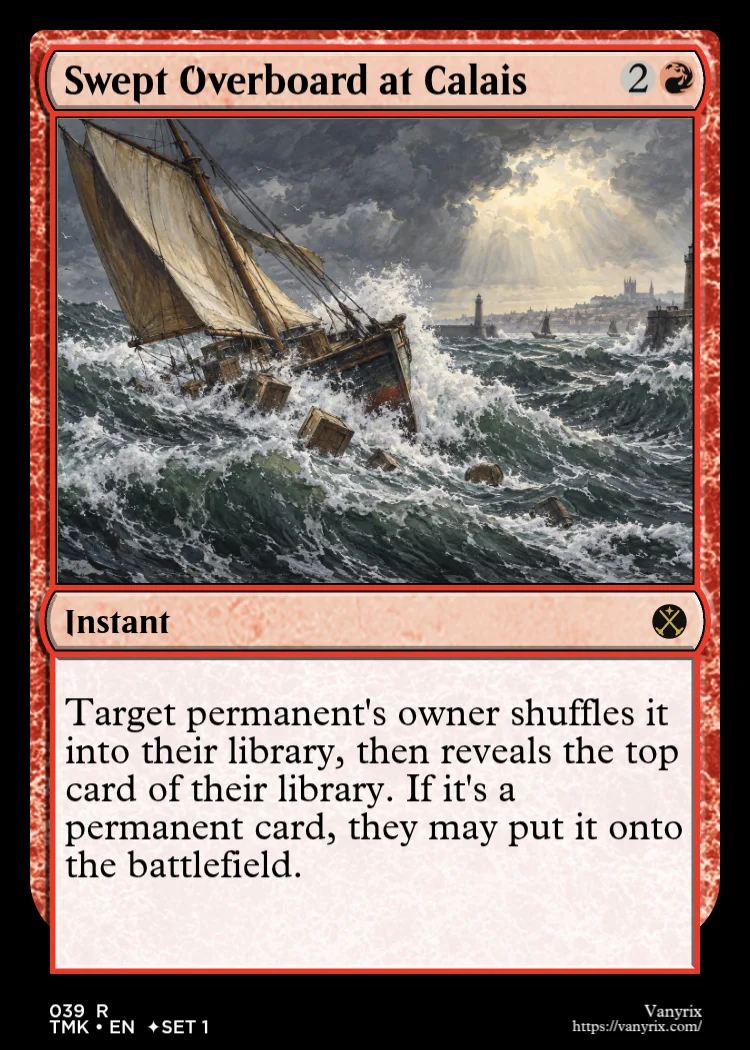 Swept Overboard at Calais