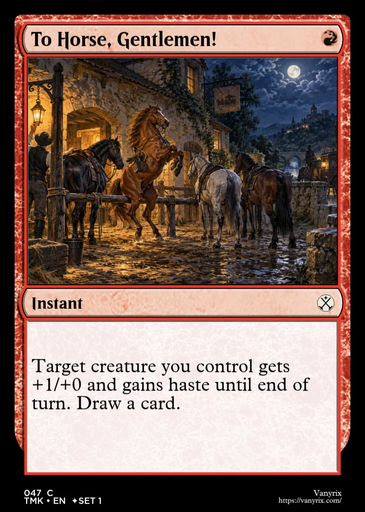 To Horse, Gentlemen!