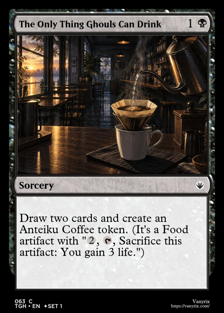The Only Thing Ghouls Can Drink