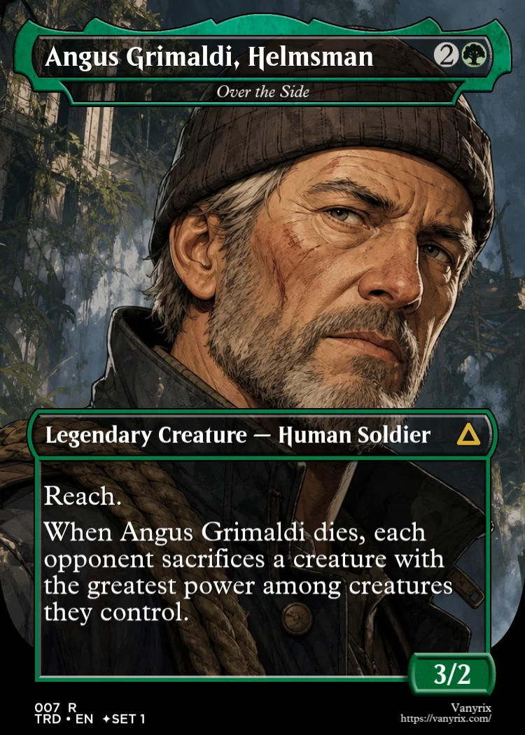 Angus Grimaldi, Helmsman
